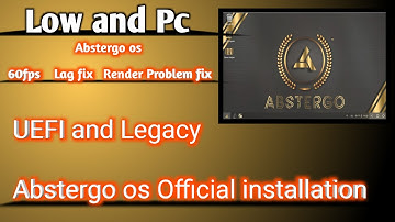 Abstergo OS_Official Installation Stable 60 fps Lag fix  for Pubg Mobile Low and pc