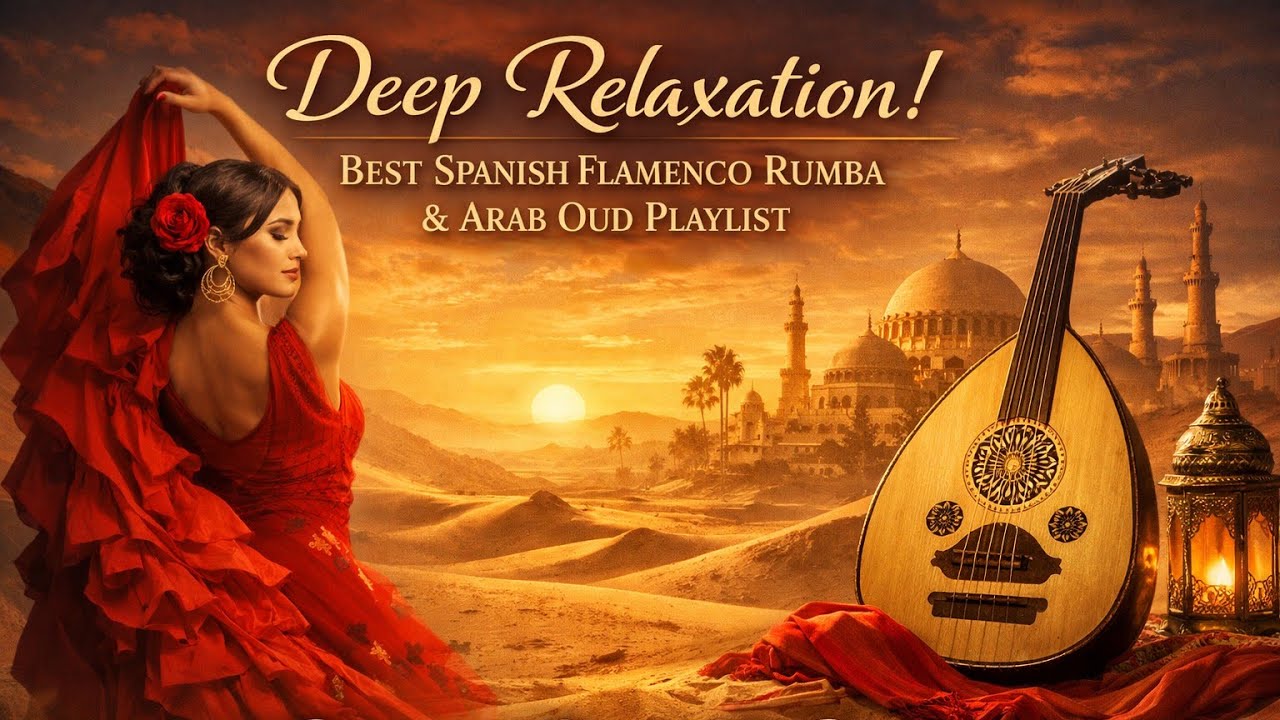 Desert Magic: Best Spanish Flamenco Rumba & Arab Oud Playlist 🎶Relaxing Beautiful Desert reverb