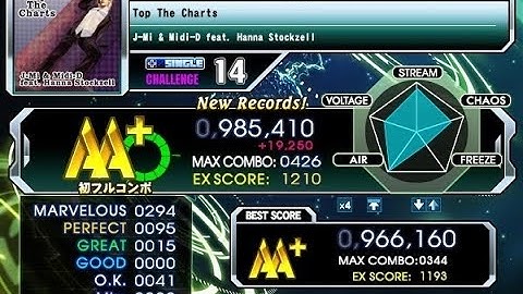[Dance Dance Revolution A3] Top the Charts CSP 985,410 Great Full Combo