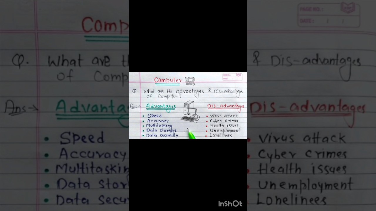 Computer🖥🖥Advantages & Disadvantages #computerscience #computer #education #easylearning
