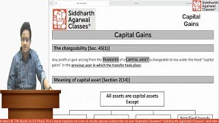 Capital Gains Tax | Beginners Lesson | Siddharth Agarwal