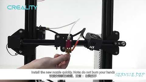 Service tutorial Ender - 3 replace the nozzle