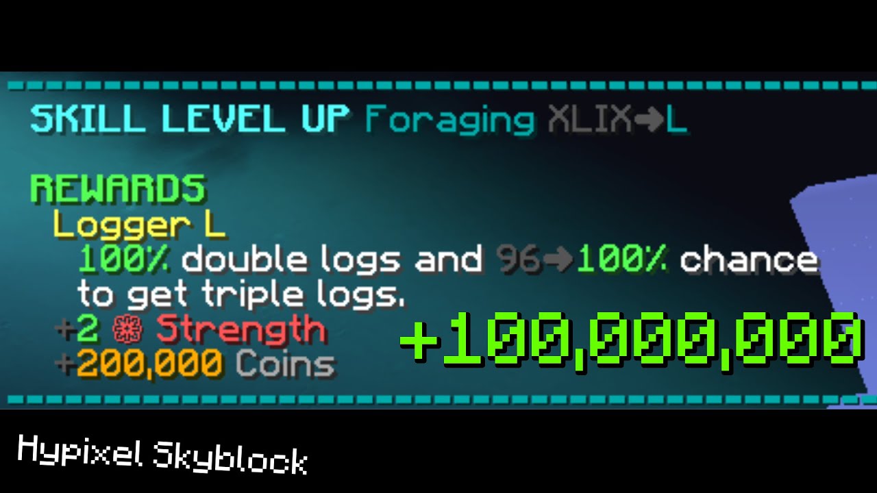 How I achieved FORAGING 50 in Hypixel Skyblock - YouTube