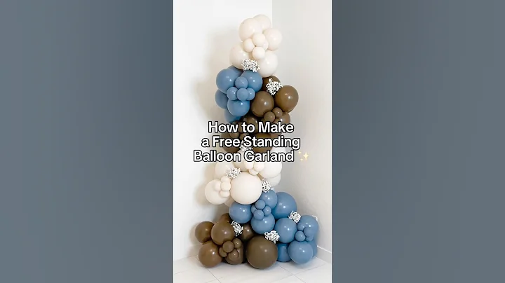 How to Make a Free Standing Balloon Garland | Easy DIY Balloon Arch Tutorial