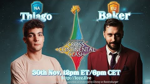 Thiago VS Lorcana Villain LCCC Round 2 Amethyst Emerald vs Ruby Amethyst!