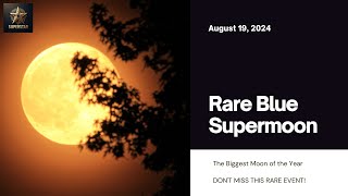 Rare Blue Sturgeon Supermoon on August 19, 2024: #Supermoon2024 #SturgeonMoon #BlueMoon