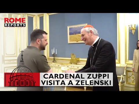 Así fue el encuentro de Zelenski con el cardenal Zuppi