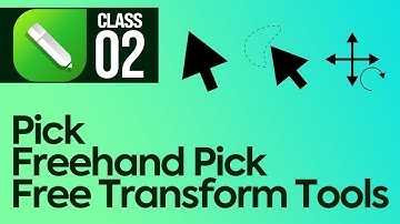 Pick Freehand Pick FreeTransform Tools in CorelDRAW 2021 Class 2 - Urdu / Hindi