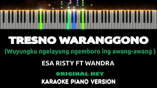 TRESNO WARANGGONO - Nur Bayan ( Karaoke Akustik Piano [ ORIGINAL KEY] ) by Othista