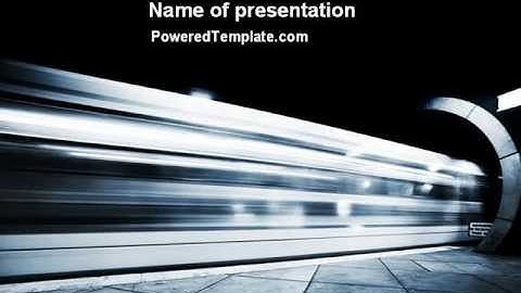 Subway PowerPoint Template by PoweredTemplate.com