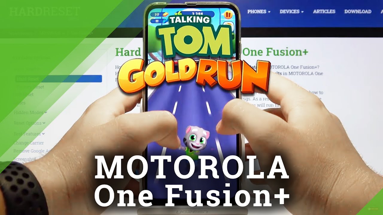 Talking Tom Gold Run Gameplay on Motorola One Fusion+ - Performance Test