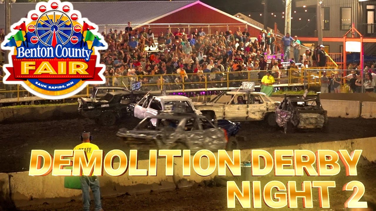 Benton County Fair Demolition Derby 2024 Night 2 - YouTube