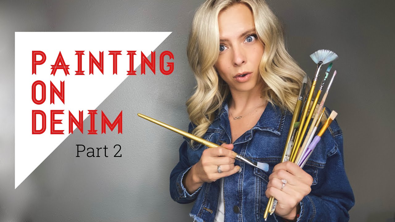 Painting on Denim Part 2 YouTube