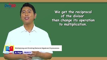 Grade 8 Math Q1  Ep 7 Multiplication and Division on Rational Algebraic Expression