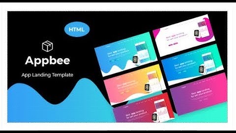 Appbee - App Landing HTML5 Template | Themeforest Templates