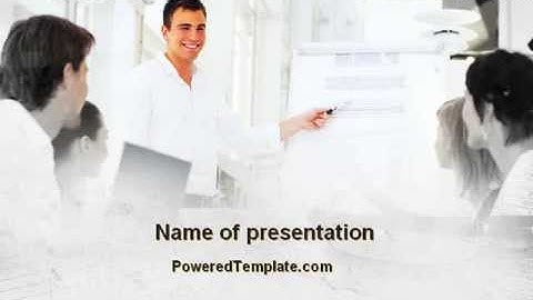 Presentation Of Consultant PowerPoint Template by PoweredTemplate.com