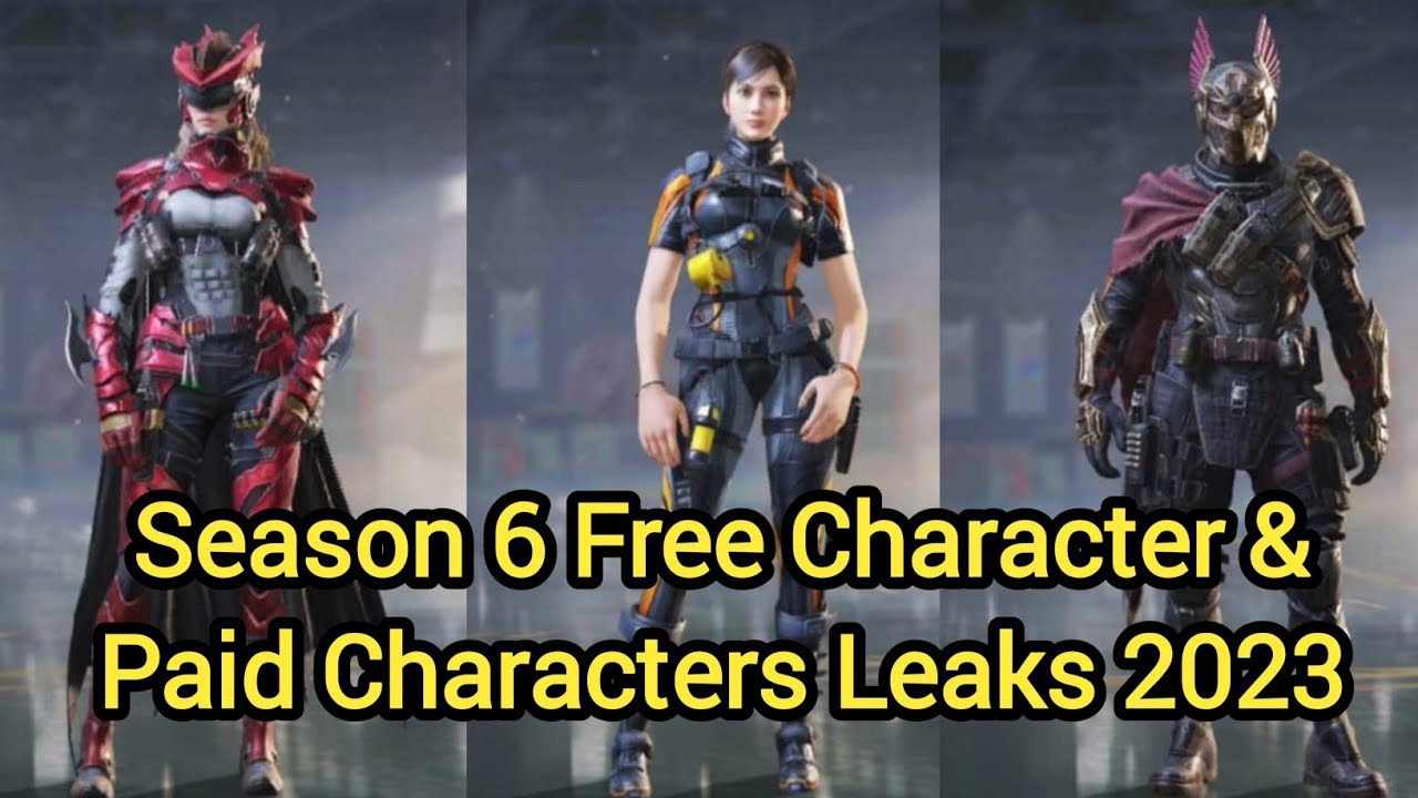 codm Season 6 All Free Character leaks 2023 | codm Season 6 All Paid Characters Leaks 2023