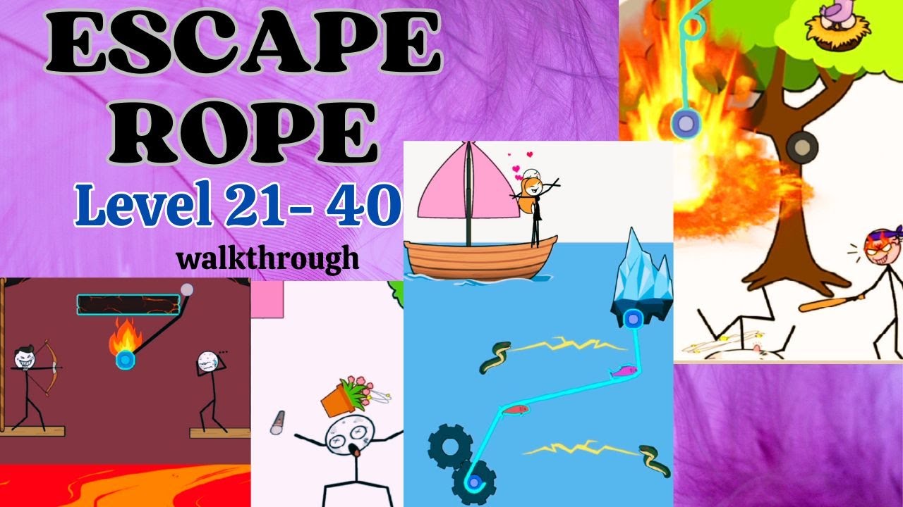 Escape Rope Apk Playing (level 21-40) Escape Rope #weegoon #escaperope #gaming - YouTube