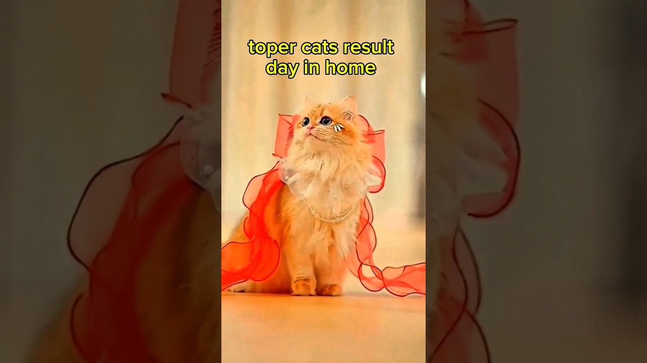 Toper cats result day in home 🏠😂😻🤫 
