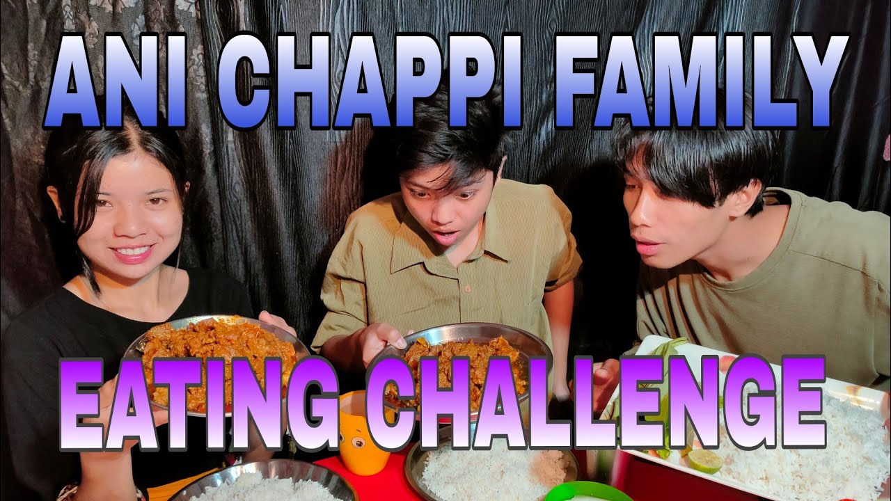 Beef curry eating challenge😂(@AniChappi )||manipuri mukbang ||
