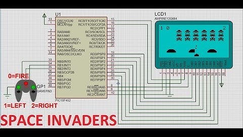 Space Invaders Game using PIC microcontroller