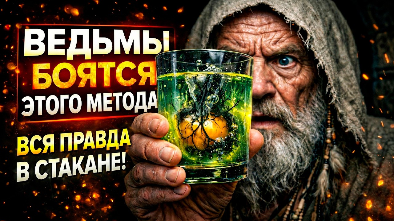 Увидьте ПОРЧУ за 5 минут: Древний метод со стаканом воды и яйцом, Который Боятся Ведьмы