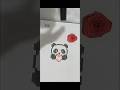 cute panda pixel art🐼📝#art #artist #craft #crafts #diy #diycrafts #panda #drawing #pixelart #pixel