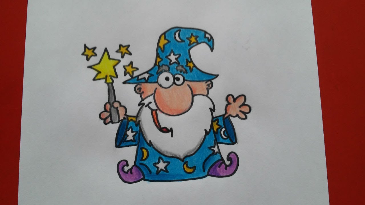 Mago Merlin Para Colorear