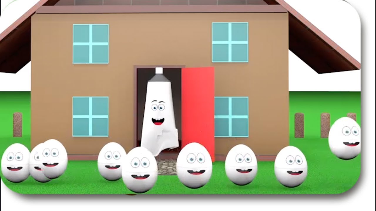 Learn the colors Colorful eggs on the farm Satisfying Colored 3D