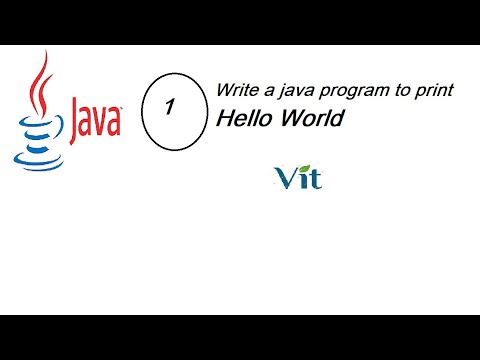 VITechTalks ||CoreJAVA|| How to Write a Java program to print Hello World