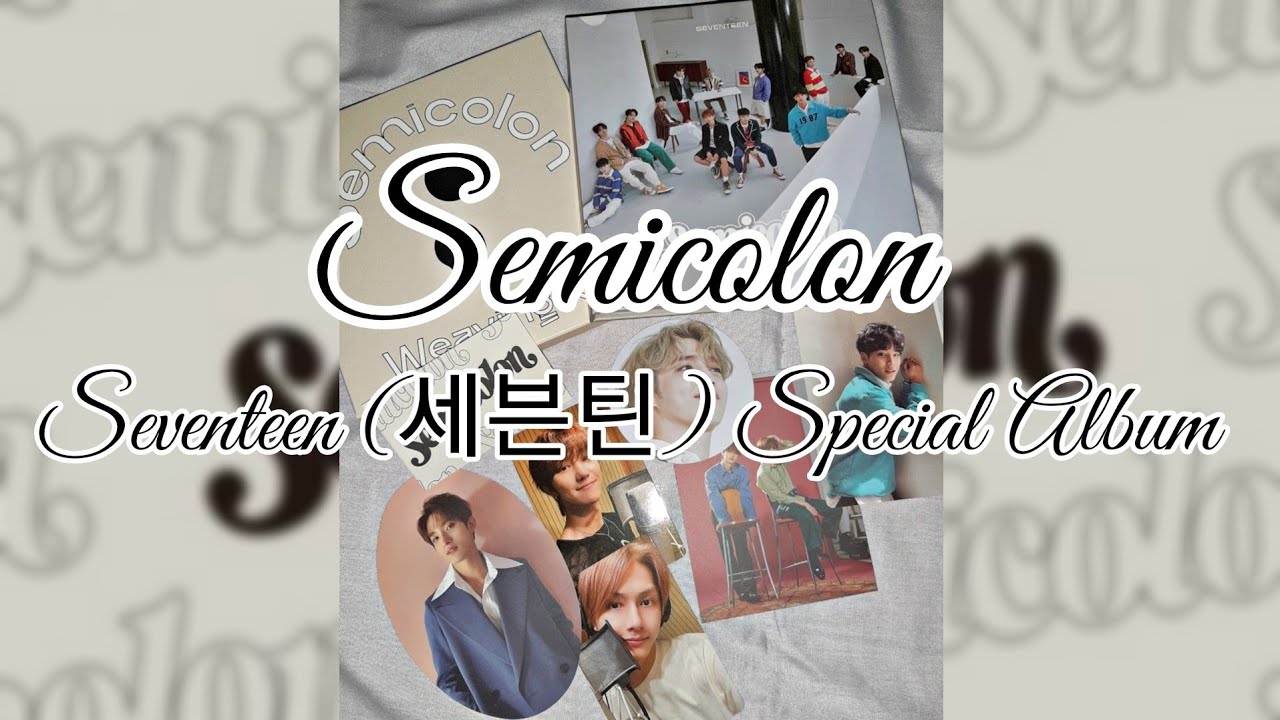 [unboxing] 'Semicolon' Seventeen (세븐틴) Special Album - YouTube