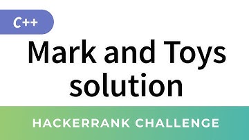 HackerRank C++ Algorithms: Mark and Toys (greedy algorithm solution)