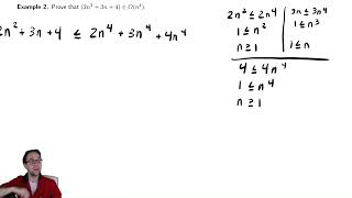 Asymptotic Notation 4 - Second Example of Big O Notation