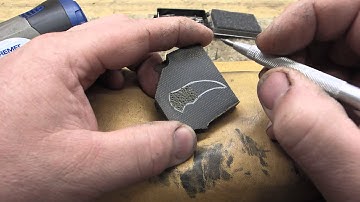 How I create the eroded texture on my knife scales