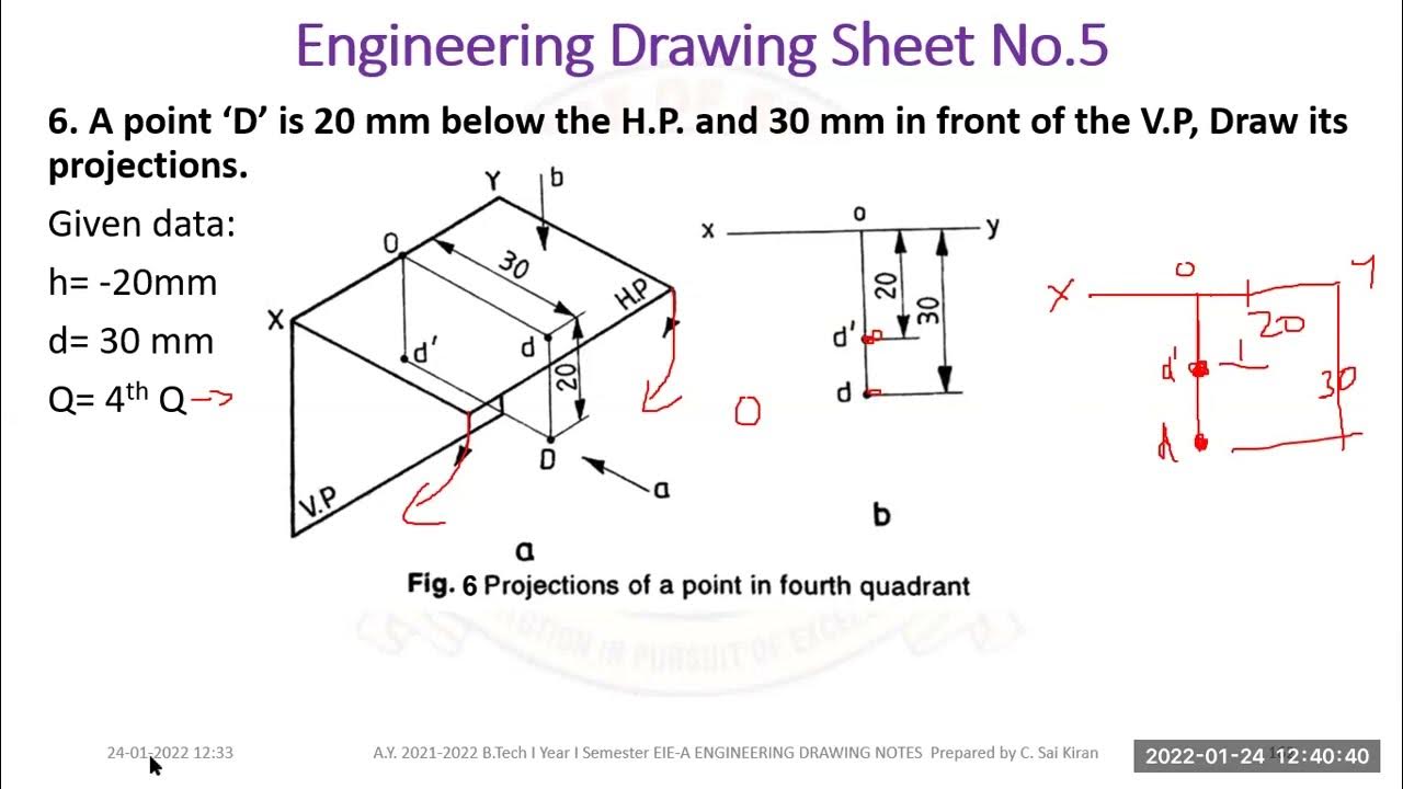 Projection of Points Problems 6 YouTube