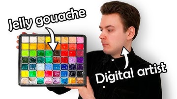 I Tried Gouache Painting for the First Time