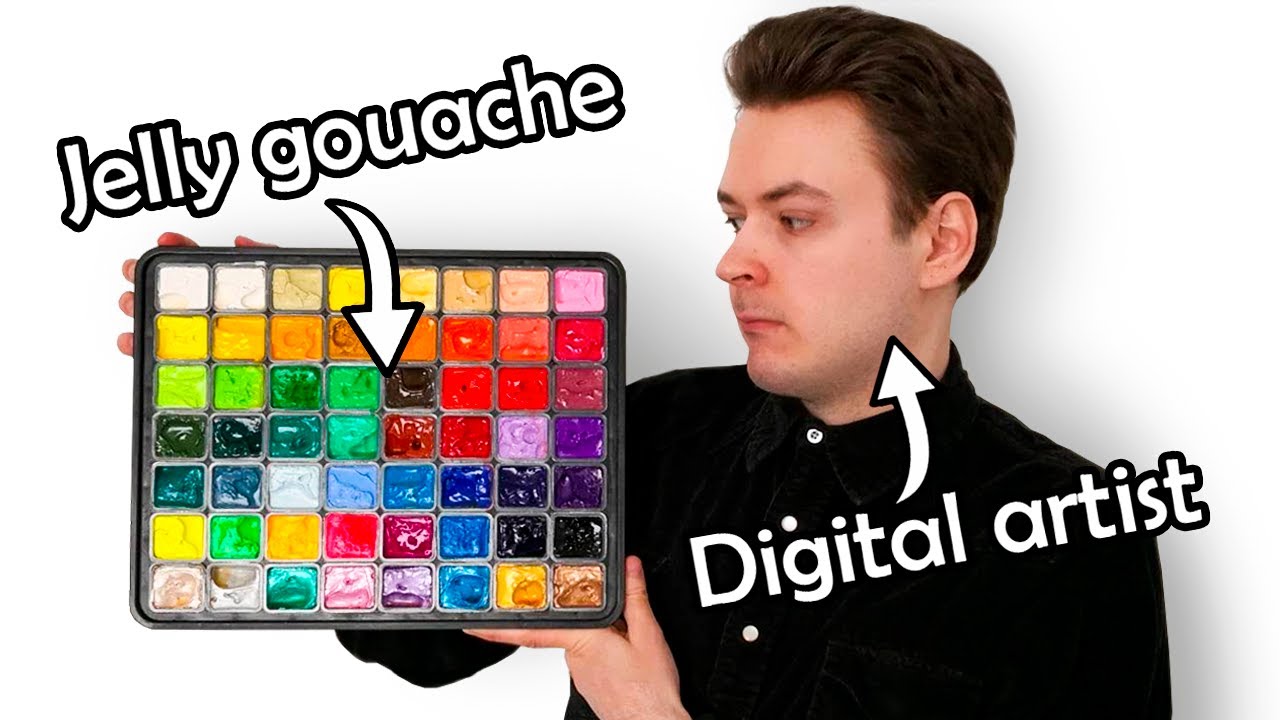 I Tried Gouache Painting for the First Time - YouTube