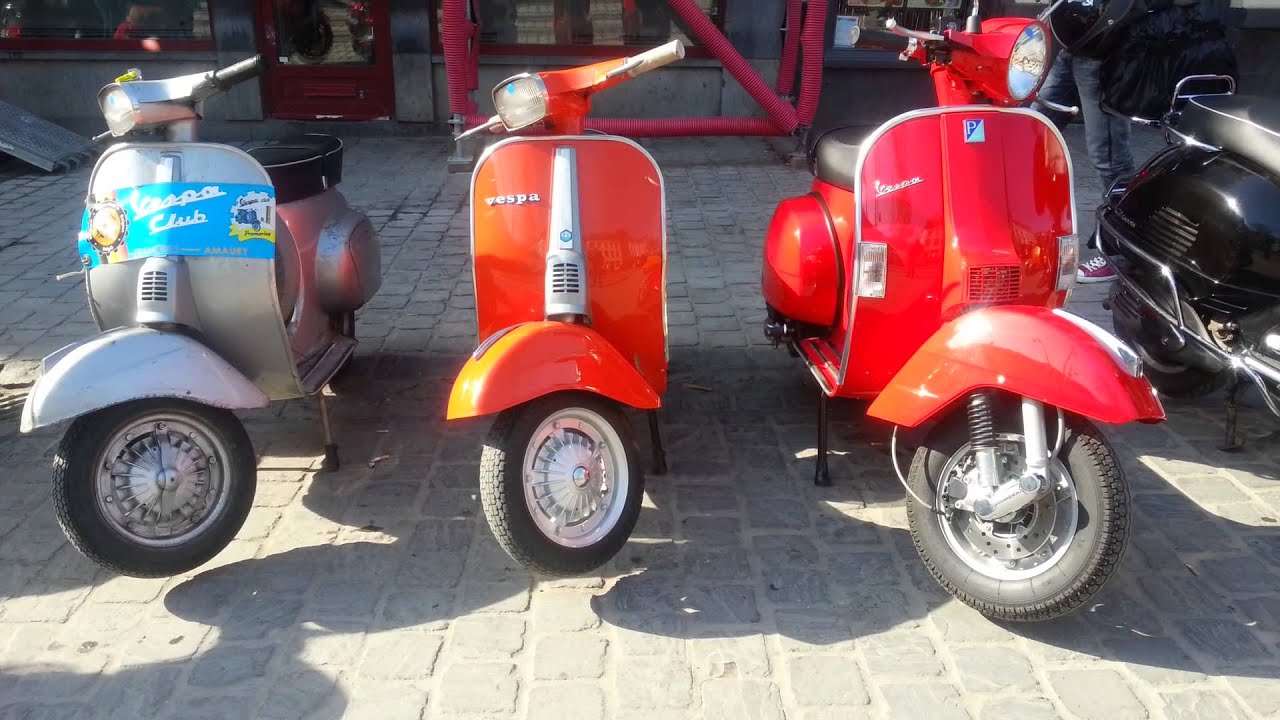 vespa 2014 belgique mons hd youtube