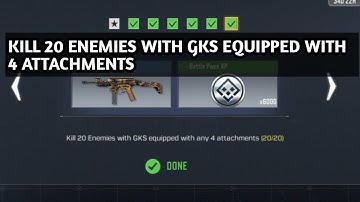 KILL 20 ENEMIES WITH GKS EQUIPPED WITH ANY 4 ATTACHMENTS RUN AND GUN CALL OF DUTY MOBILE COD MOBILE