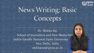 News writing #ignou class screenshot 1