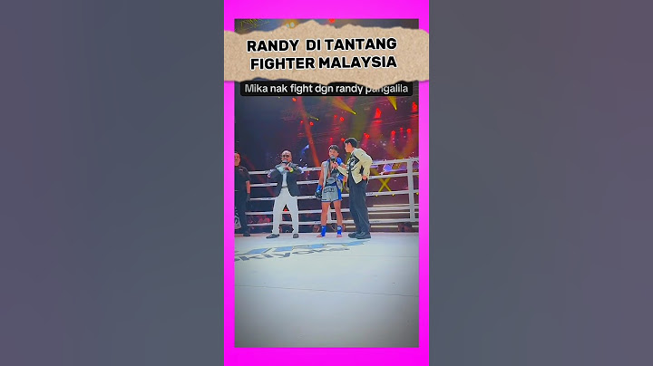 RANDY PANGALILA DI TANTANG FIGHTER MALAYSIA #kkajhe #shorts