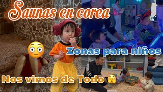 Saunas en Corea 🇰🇷❓Nos vimos todo 🇲🇽😳 Así con los las cafés para niños 😮🎠 Así son los primos 😮‍💨✨