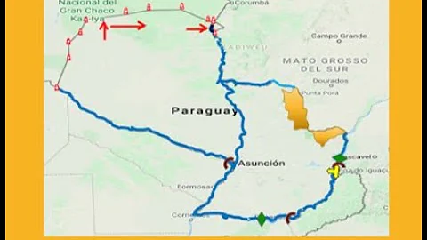 Como é dividido o Paraguai?