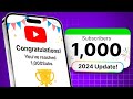 Do THIS to Get 1000 Subscribers in 2024 (with a few uploads)