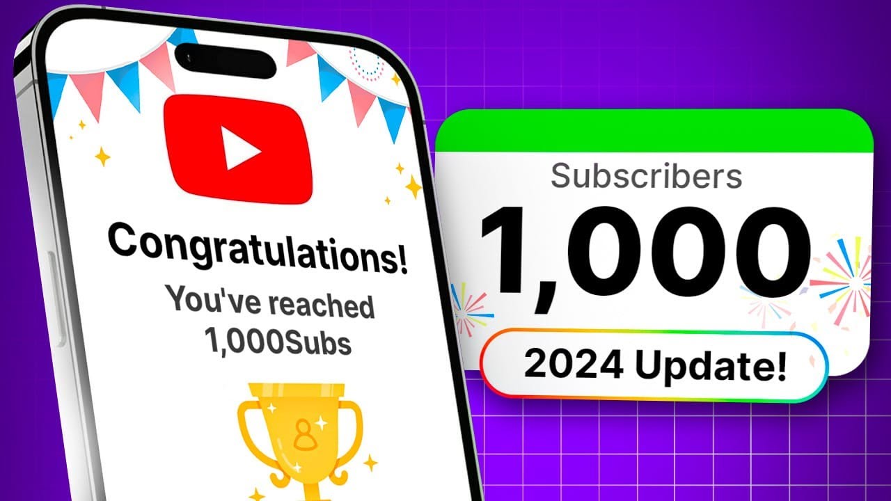 Do THIS to Get 1000 Subscribers in 2024 (with a few uploads) - YouTube