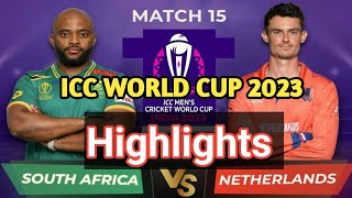World Cup 2023 || South Africa vs Netherlands || Highlights