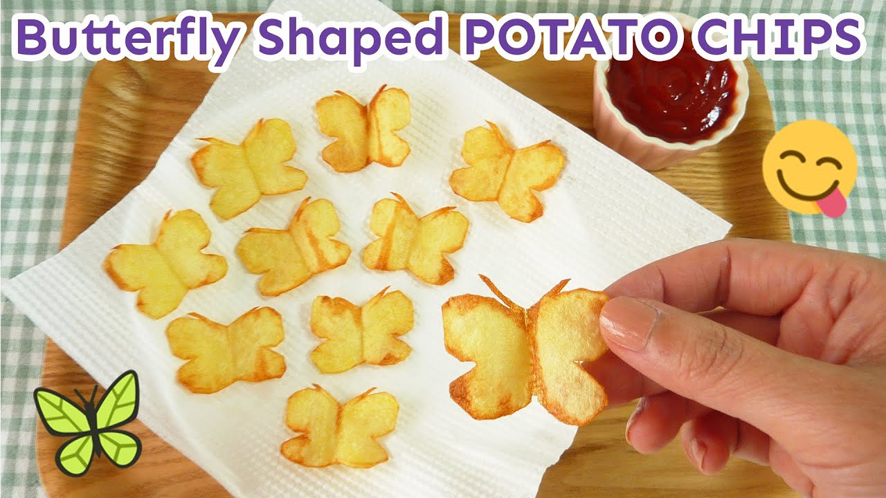 Butterfly Shaped Potato Chips How to Make｜Easy and Cute Party Food