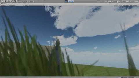 Dynamic Grass, Test 2, third person perspective (Unity 3d 2018.1.0f2)