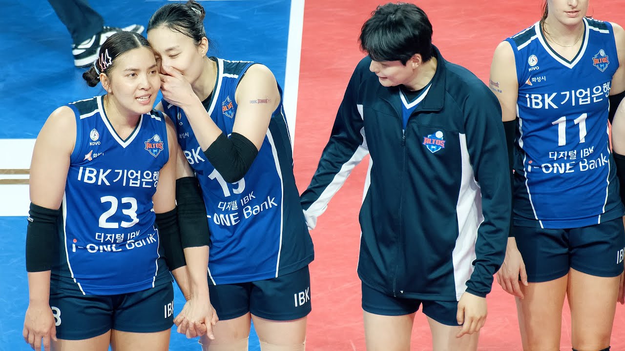 승리 환호 폰푼 표승주 김하경 IBK Volleyball Korea พรพรรณ เกิดปราชญ์ วอลเลย์บอล