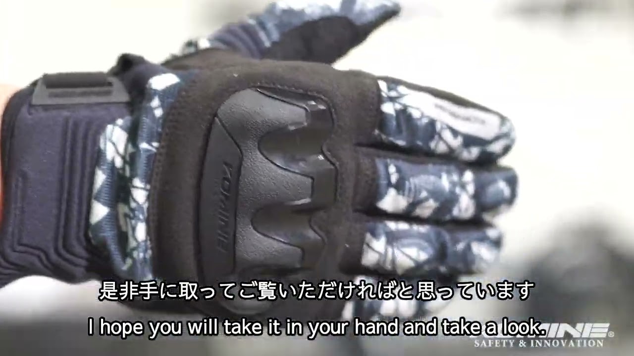 字幕付き商品説明 GK-2203 オリジナルソフトナックルガードを採用した